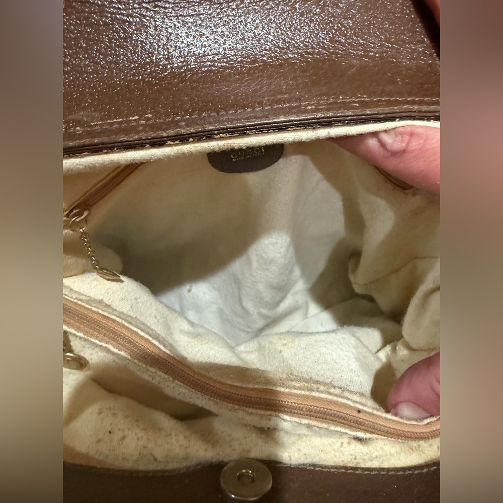Gucci Diana Brown Leather Handbag-please read for condition - Picture 13 of 16